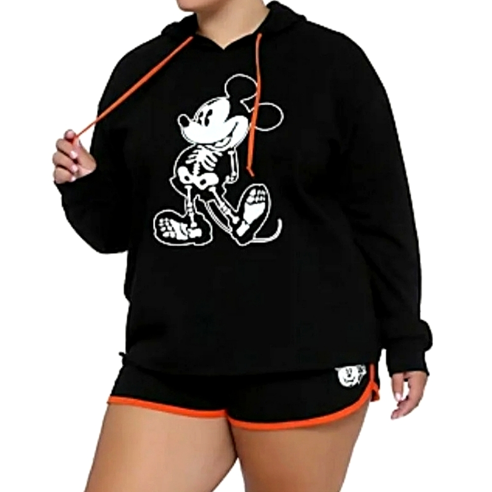 Limited Exclusive Disney Hot Topic Halloween Mickey Crop Hoodie